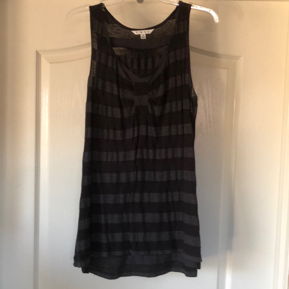 Cabi striped black tank